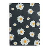 Flower Pattern Horizontal Flip Leather Case with Card Slots & Holder